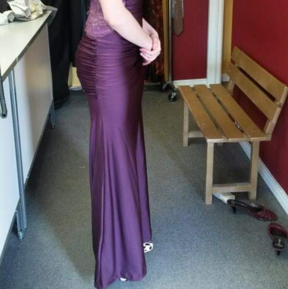 Beautiful Long Ruched Prom Dress - Picture 2 of 6